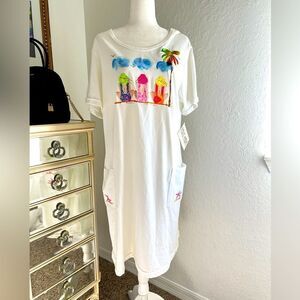 Karla Marie Beach T shirt dress